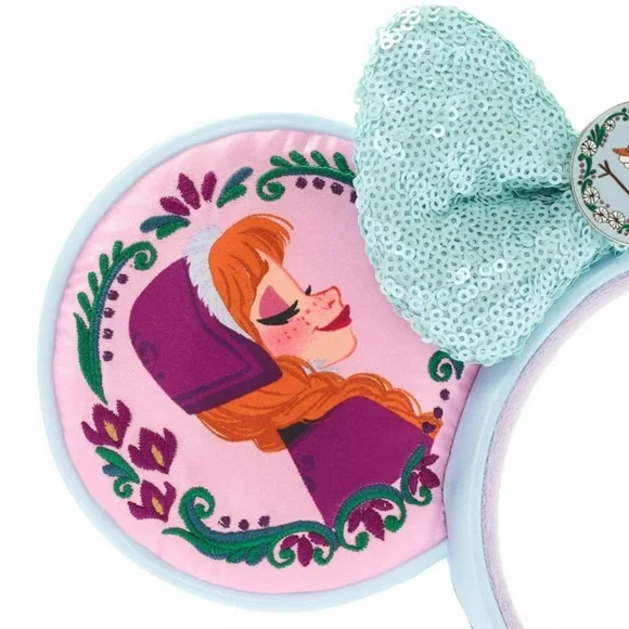 Disney Frozen 10th Anniversary Elsa Anna Olaf Mickey Minnie Ears Headband - Picture 3 of 7
